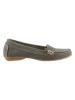 Heine Leren mocassins taupe