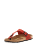 Comfortfusse Leren teenslippers rood