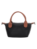 Charm Henkeltasche in Schwarz/ Camel - (B)20 x (H)13 x (T)9 cm