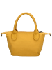 Charm Henkeltasche "Buckingham Mono" in Senf - (L)18 x (H)13 x (T)9 cm