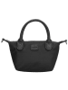 Charm Henkeltasche "Buckingham Mono" in Schwarz - (L)18 x (H)13 x (T)9 cm