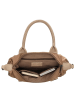 Charm Henkeltasche "Buckingham Mono" in Hellbraun - (L)30 x (H)20 x (T)11 cm