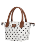 Charm Henkeltasche "Buckingham" in Weiß - (B)20 x (H)13 x (T)9 cm