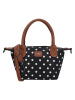 Charm Henkeltasche "Buckingham" in Schwarz - (B)20 x (H)13 x (T)9 cm