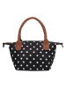 Charm Henkeltasche "Buckingham" in Schwarz - (B)20 x (H)13 x (T)9 cm