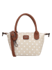 Charm Henkeltasche "Buckingham" in Beige - (B)20 x (H)13 x (T)9 cm