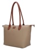 Charm Schultertasche in Taupe - (B)42 x (H)25 x (T)15 cm