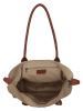 Charm Schultertasche in Taupe - (B)42 x (H)25 x (T)15 cm