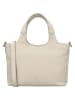 Charm Leder-Henkeltasche in Creme - (B)27 x (H)18 x (T)9 cm