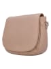 Charm Leder-Umhängetasche in Beige - (B)25 x (H)22 x (T)9 cm