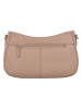 Charm Skórzana torebka w kolorze beżowym - 27 x 16 x 7 cm