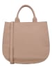 Charm Leder-Henkeltasche in Beige - (B)33 x (H)30 x (T)14 cm