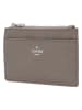 Charm Leder-Geldbörse in Taupe - (B)13,5 x (H)7,5 x (T)1 cm