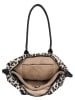 Charm Schultertasche in Creme/ Schwarz - (B)30 x (H)20 x (T)11 cm