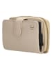 Charm Leder-Geldbörse in Beige - (B)7 x (H)11 x (T)3 cm