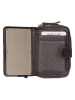 Charm Leder-Geldbörse in Braun - (B)7 x (H)11 x (T)3 cm