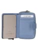 Charm Leder-Geldbörse in Blau - (B)7 x (H)11 x (T)3 cm