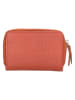 Charm Leder-Geldbörse in Orange - (B)7 x (H)11 x (T)3 cm