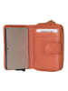 Charm Leder-Geldbörse in Orange - (B)7 x (H)11 x (T)3 cm