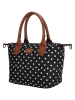 Charm Henkeltasche "Buckingham" in Schwarz - (B)30 x (H)20 x (T)11 cm