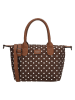 Charm Henkeltasche "Buckingham" in Braun - (B)30 x (H)20 x (T)11 cm