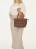 Charm Henkeltasche "Buckingham" in Braun - (B)30 x (H)20 x (T)11 cm