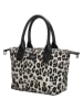 Charm Henkeltasche in Creme/ Schwarz - (B)30 x (H)20 x (T)11 cm