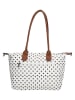 Charm Shopper "Buckingham" in Weiß - (B)42 x (H)25 x (T)15 cm
