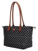 Charm Shopper bag "Buckingham" w kolorze czarnym - 42 x 25 x 15 cm