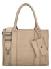 Charm Schultertasche "Serie Bond" in Beige - (B)34 x (H)27 x (T)15 cm