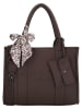 Charm Torebka "Serie Bond" w kolorze brązowym - 34 x 27 x 15 cm