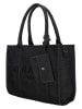 Charm Schultertasche "Serie Bond" in Schwarz - (B)34 x (H)27 x (T)15 cm