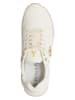 Patrizia Pepe Leder-Sneakers in Creme