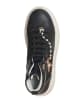 Patrizia Pepe Leder-Sneakers in Schwarz