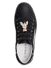 Patrizia Pepe Leder-Sneakers in Schwarz