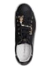 Patrizia Pepe Leder-Sneakers in Schwarz