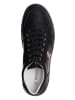 Patrizia Pepe Leder-Sneakers in Schwarz