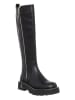 Patrizia Pepe Leder-Stiefel in Schwarz