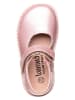lamino Leder-Barfuß-Ballerinas in Rosa