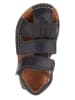 lamino Leder-Barfuß-Sandalen in Dunkelblau
