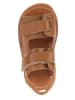 lamino Leder-Barfuß-Sandalen in Hellbraun