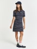 Gant Polokleid in Dunkelblau/ Weiß