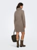 ONLY Gebreide jurk taupe