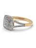 CARATELLI Gold-Ring "Rosie" mit Diamanten