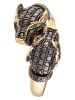 CARATELLI Gold-Ring "Amour de Panthères" mit Diamanten