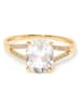CARATELLI Gold-Ring "Miri" mit Diamanten und Edelstein