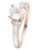 CARATELLI Roségold-Ring "Chera" mit Diamanten