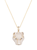 CARATELLI Gouden hanger "Panthère" met diamanten