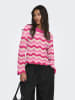 ONLY Pullover in Rosa/ Creme/ Pink