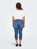 ONLY Carmakoma Jeans-Caprihose in Blau